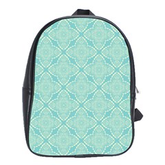 Light Blue Lattice Pattern School Bags(large)  by TanyaDraws