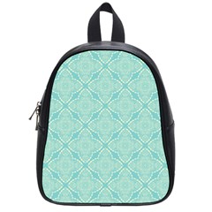 Light Blue Lattice Pattern School Bags (small)  by TanyaDraws