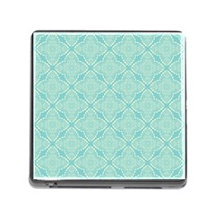 Light Blue Lattice Pattern Memory Card Reader (square) by TanyaDraws