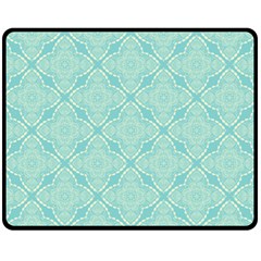 Light Blue Lattice Pattern Fleece Blanket (medium)  by TanyaDraws