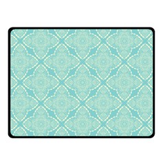 Light Blue Lattice Pattern Fleece Blanket (small) by TanyaDraws