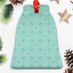 Light Blue Lattice Pattern Ornament (bell) 