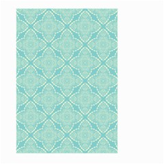 Light Blue Lattice Pattern Large Garden Flag (two Sides) by TanyaDraws