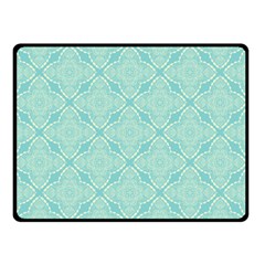 Light Blue Lattice Pattern Double Sided Fleece Blanket (small)  by TanyaDraws