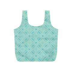 Light Blue Lattice Pattern Full Print Recycle Bags (s)  by TanyaDraws