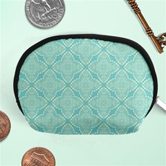 Light Blue Lattice Pattern Accessory Pouches (medium)  by TanyaDraws