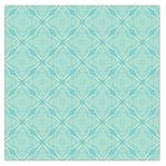 Light Blue Lattice Pattern Large Satin Scarf (Square) Front