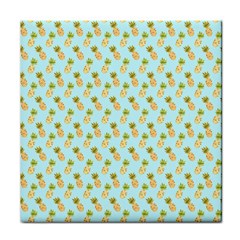 Tropical Watercolour Pineapple Pattern Face Towel