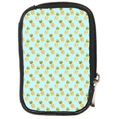 Tropical Watercolour Pineapple Pattern Compact Camera Cases by TanyaDraws