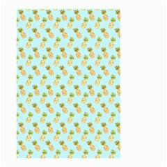 Tropical Watercolour Pineapple Pattern Small Garden Flag (two Sides)