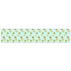 Tropical Watercolour Pineapple Pattern Flano Scarf (small)