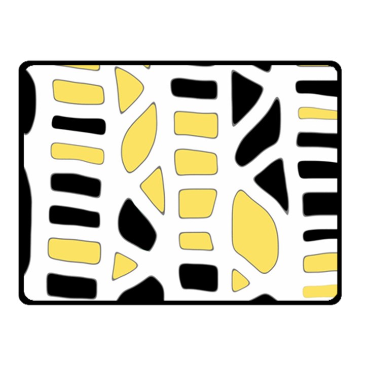 Yellow decor Fleece Blanket (Small)