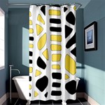 Yellow decor Shower Curtain 36  x 72  (Stall)  Curtain(36 X72 ) - 33.26 x66.24  Curtain(36 X72 )