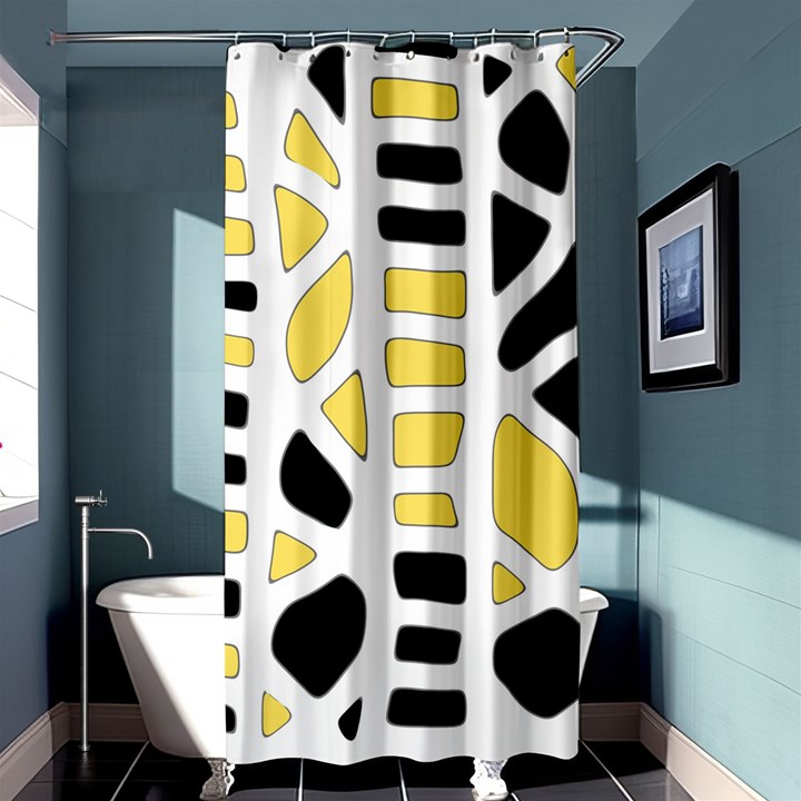 Yellow decor Shower Curtain 36  x 72  (Stall) 