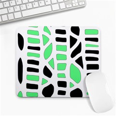 Light Green Decor Large Mousepads by Valentinaart