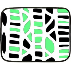 Light Green Decor Fleece Blanket (mini)