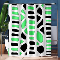 Light Green Decor Shower Curtain 60  X 72  (medium)  by Valentinaart