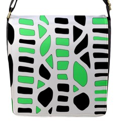 Light Green Decor Flap Messenger Bag (s) by Valentinaart