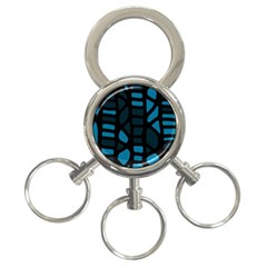 Deep Blue Decor 3-ring Key Chains by Valentinaart