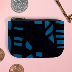 Deep Blue Decor Mini Coin Purses by Valentinaart