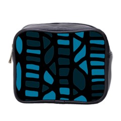 Deep Blue Decor Mini Toiletries Bag 2-side by Valentinaart