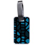 Deep blue decor Luggage Tags (Two Sides) Back