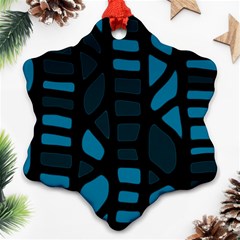 Deep Blue Decor Ornament (snowflake) 