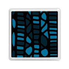 Deep Blue Decor Memory Card Reader (square)  by Valentinaart