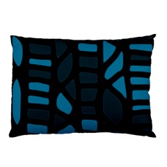 Deep Blue Decor Pillow Case (two Sides)