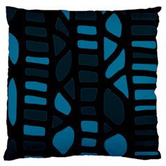 Deep Blue Decor Standard Flano Cushion Case (one Side) by Valentinaart