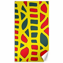 Yellow, green and red decor Canvas 40  x 72  