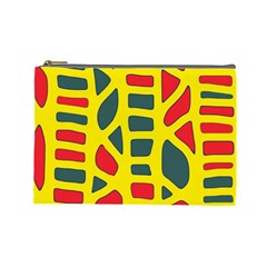 Yellow, green and red decor Cosmetic Bag (Large) 