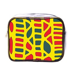 Yellow, green and red decor Mini Toiletries Bags