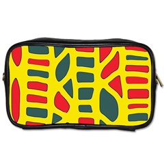 Yellow, green and red decor Toiletries Bags