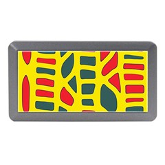 Yellow, green and red decor Memory Card Reader (Mini)