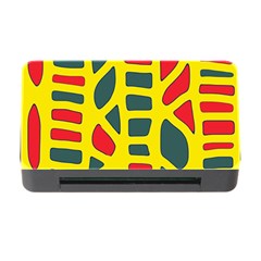 Yellow, green and red decor Memory Card Reader with CF