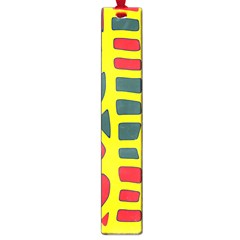 Yellow, green and red decor Large Book Marks