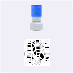 Red, Yellow And Blue Decor Rubber Round Stamps (small)