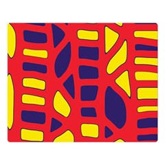 Red, Yellow And Blue Decor Double Sided Flano Blanket (large) 