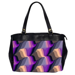 Wavy Pattern                                                                                           Oversize Office Handbag (2 Sides)