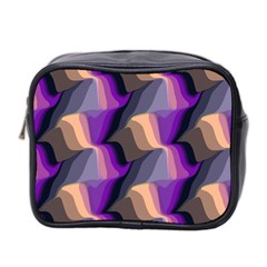 Wavy Pattern                                                                                           Mini Toiletries Bag (two Sides) by LalyLauraFLM