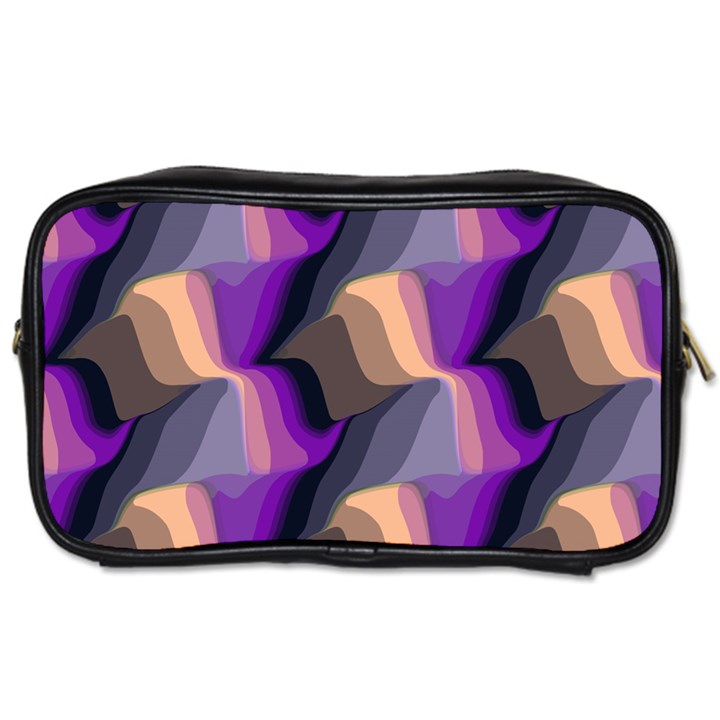 Wavy pattern                                                                                           			Toiletries Bag (One Side)