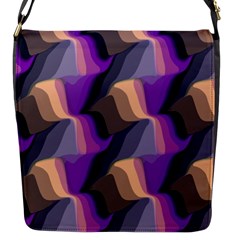 Wavy Pattern                                                                                           			flap Closure Messenger Bag (s) by LalyLauraFLM