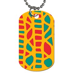 Abstract Decor Dog Tag (two Sides) by Valentinaart