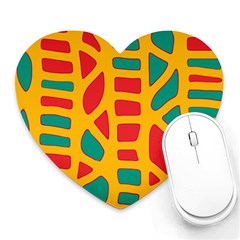 Abstract Decor Heart Mousepads by Valentinaart