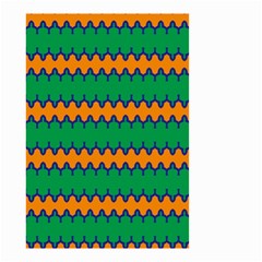 Orange Green Chains                                                                                            Small Garden Flag