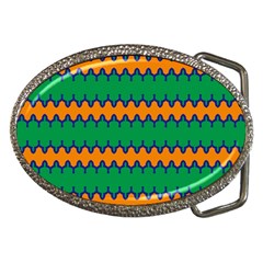 Orange Green Chains                                                                                            			belt Buckle by LalyLauraFLM