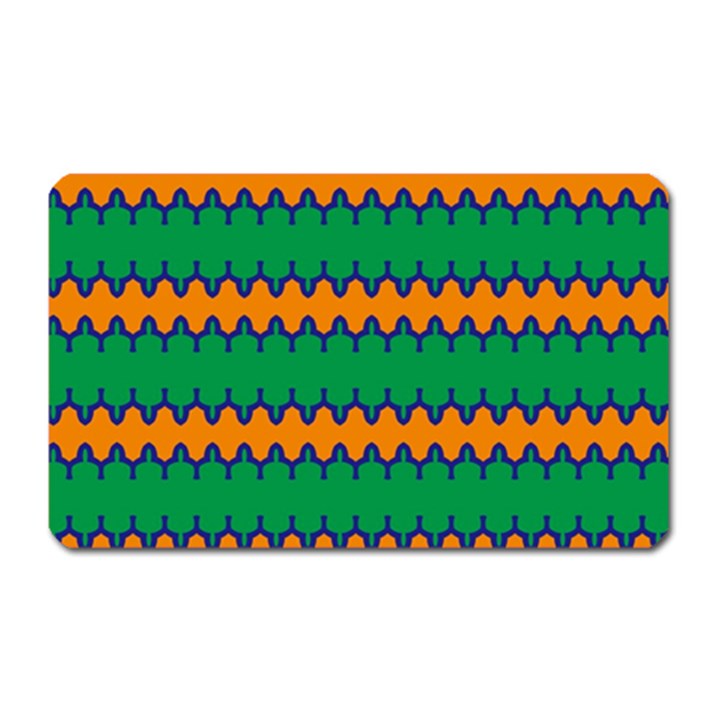 Orange green chains                                                                                            			Magnet (Rectangular)