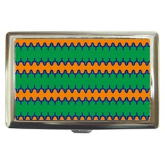 Orange Green Chains                                                                                            			cigarette Money Case by LalyLauraFLM