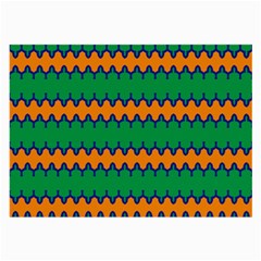 Orange Green Chains                                                                                            			large Glasses Cloth by LalyLauraFLM